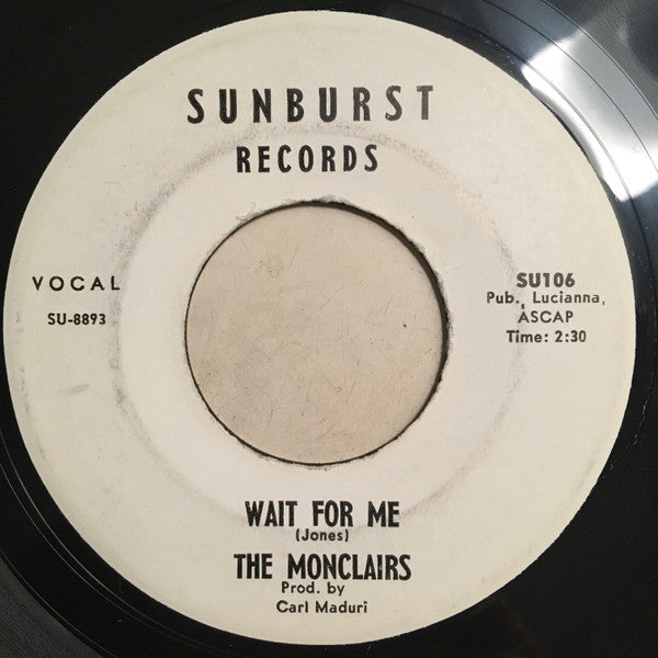 The Monclairs : Happy Feet Time / Wait For Me (7", Promo)