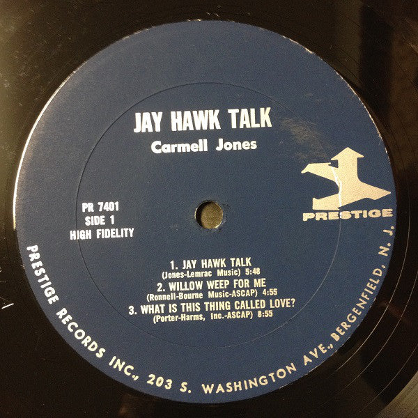Carmell Jones : Jay Hawk Talk (LP, Album, Mono)
