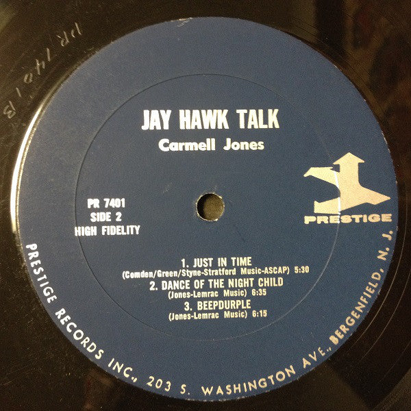 Carmell Jones : Jay Hawk Talk (LP, Album, Mono)