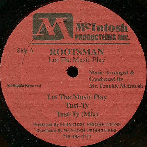 Rootsman : Let The Music Play (LP, Album)