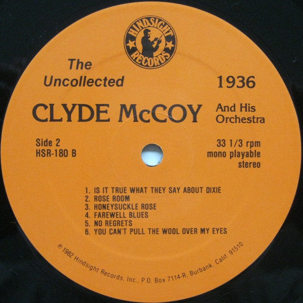 Clyde McCoy And His Orchestra : The Uncollected Clyde McCoy, 1936 (LP, Mono)