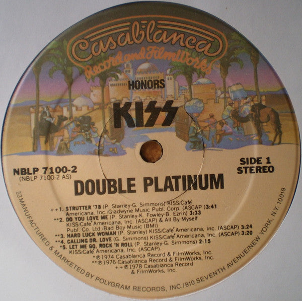 Kiss : Double Platinum (2xLP, Comp, RE, 198)