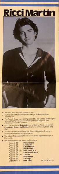 Ricci Martin : Beached (LP, Album, Promo, Ter)