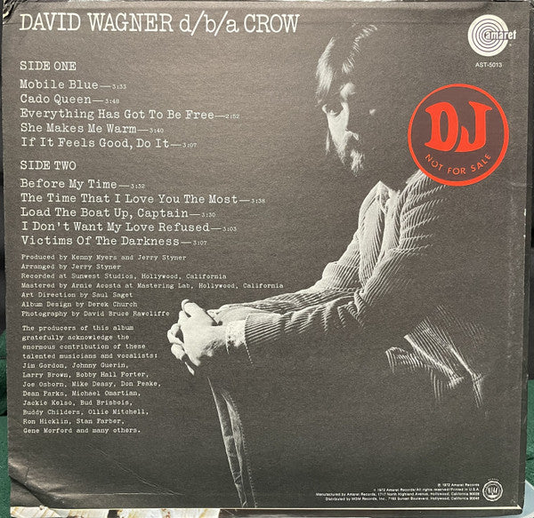 Dave Wagner : D/B/A Crow (LP, Album, Promo)