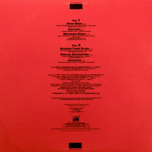 Jean-Luc Ponty : Open Mind (LP, Album, Club, CRC)