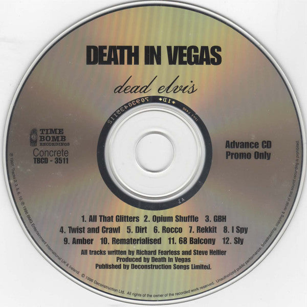 Death In Vegas : Dead Elvis (CD, Album, Promo)