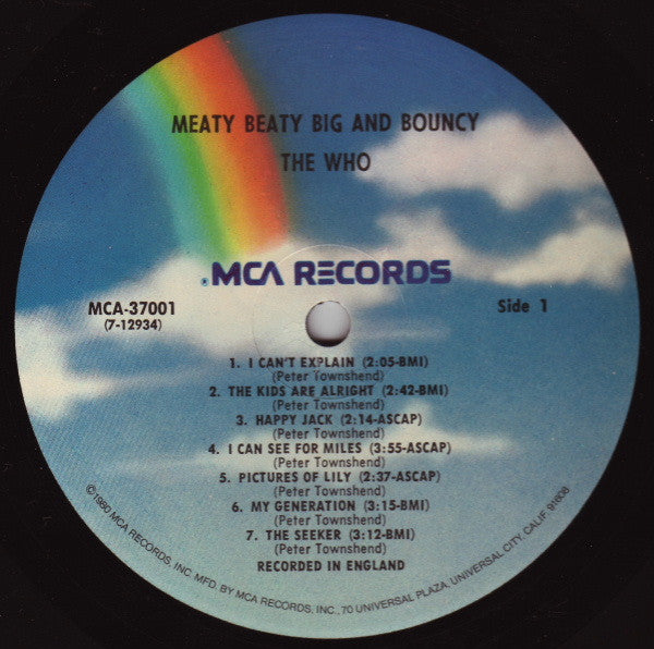 The Who : Meaty Beaty Big And Bouncy (LP, Comp, RE, RP)