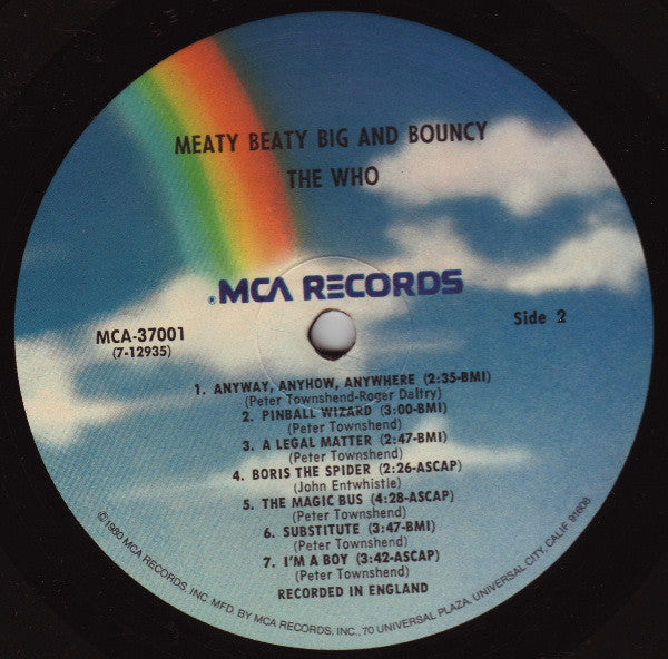 The Who : Meaty Beaty Big And Bouncy (LP, Comp, RE, RP)