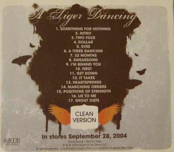 Heiruspecs : A Tiger Dancing (Clean Version) (CD, Album, Promo)