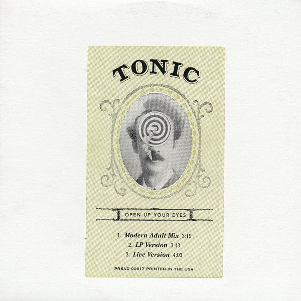 Tonic (2) : Open Up Your Eyes (CD, Single, Promo)