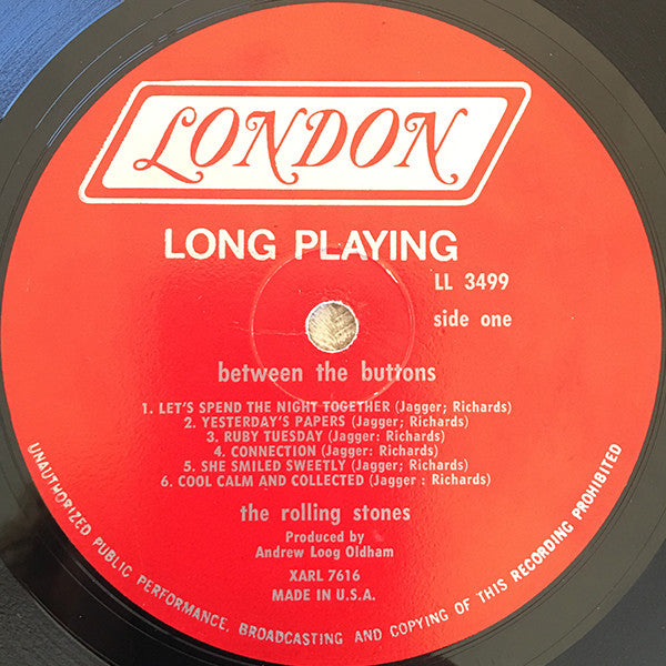 The Rolling Stones : Between The Buttons (LP, Album, Mono)