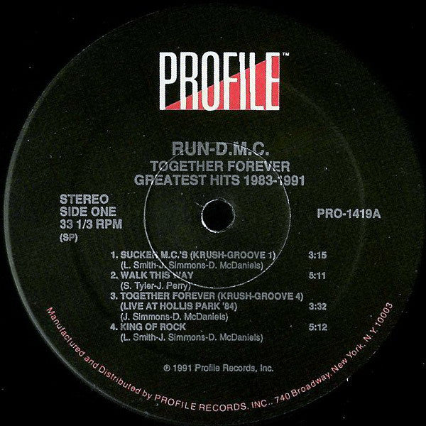 Run-DMC : Together Forever - Greatest Hits 1983 - 1991 (2xLP, Album, Comp)