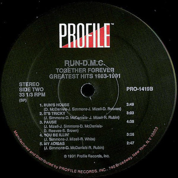 Run-DMC : Together Forever - Greatest Hits 1983 - 1991 (2xLP, Album, Comp)