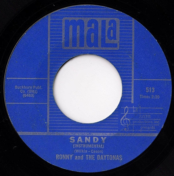 Ronny & The Daytonas : Sandy (7", Single, Styrene, Mon)