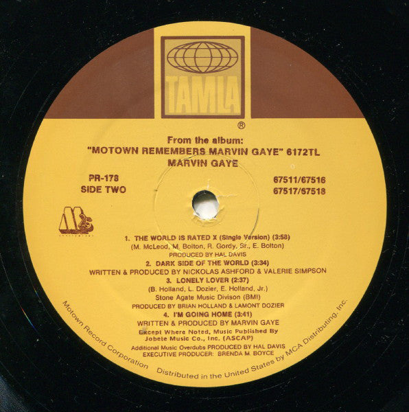 Marvin Gaye : The World Is Rated X (12", Promo)