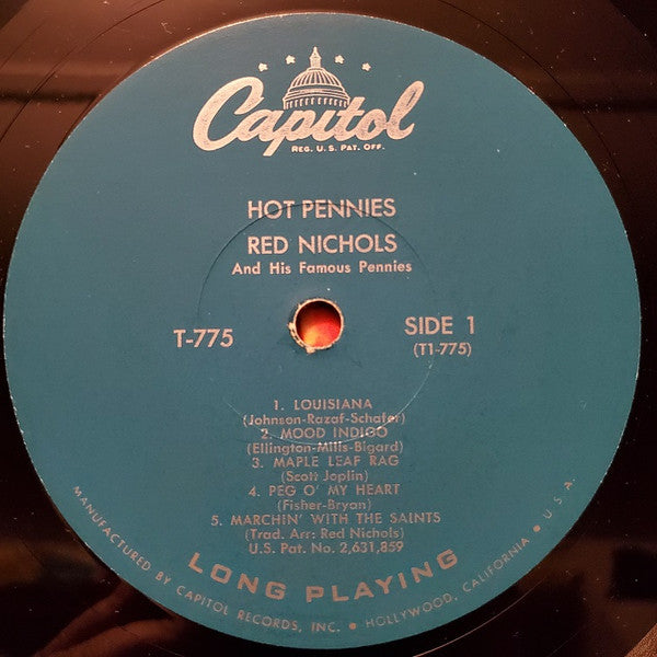 Red Nichols And His Five Pennies : Hot Pennies (LP, Album)