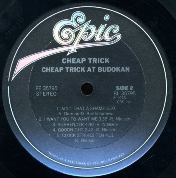 Cheap Trick : Cheap Trick At Budokan (LP, Album, Ter)
