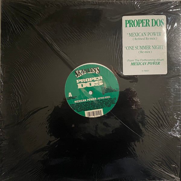 Proper Dos : Mexican Power (Refried Remix) / One Summer Night (Remix) (12")