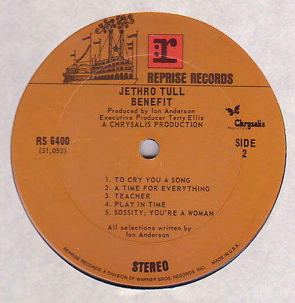 Jethro Tull : Benefit (LP, Album, RP, Ter)