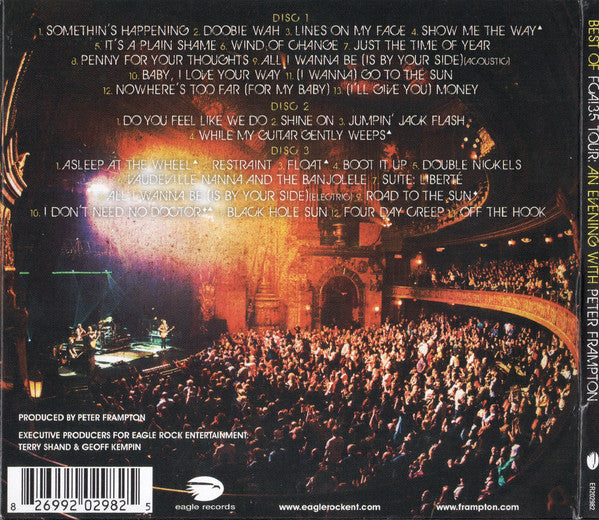 Peter Frampton : Best Of FCA!35 (FCA!35 Tour: An Evening With Peter Frampton) (3xCD, Album, Gat)