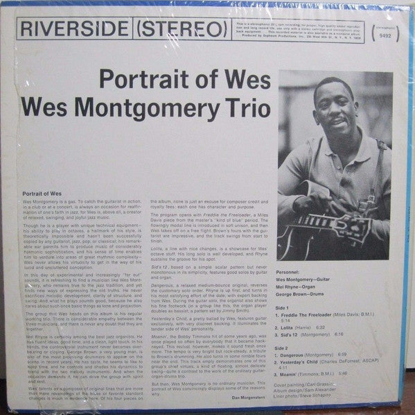 Wes Montgomery Trio* : Portrait Of Wes (LP, Album)