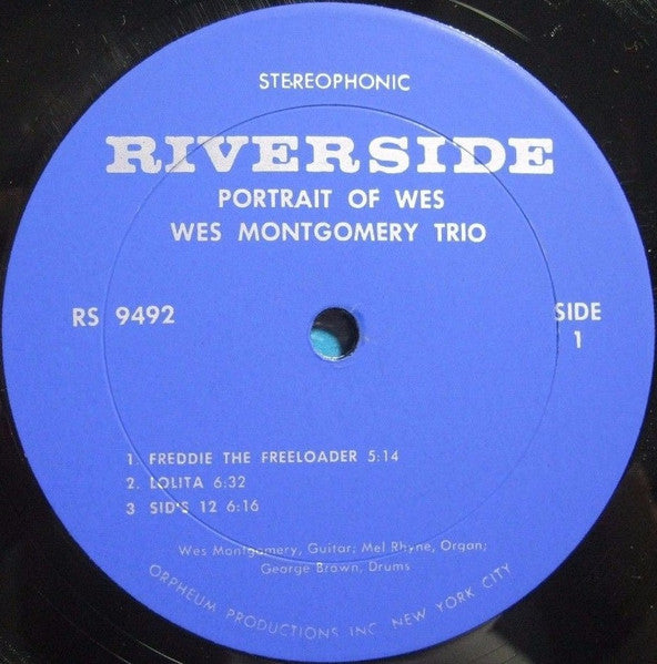Wes Montgomery Trio* : Portrait Of Wes (LP, Album)
