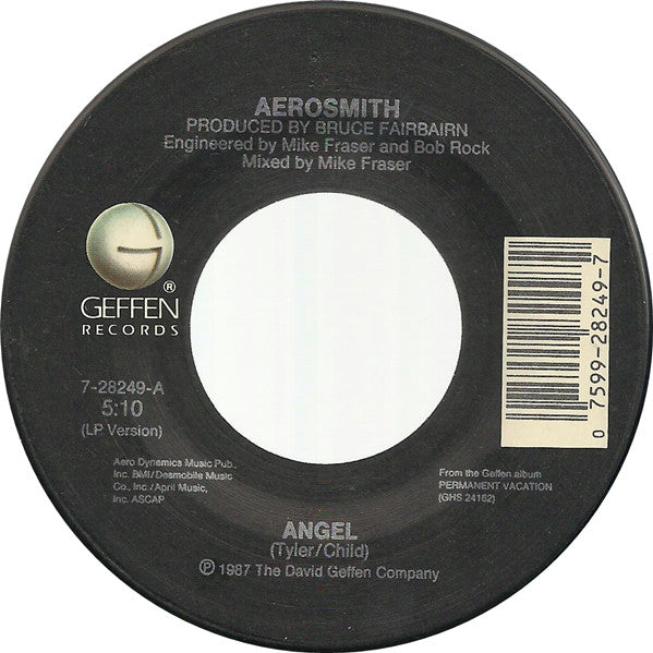 Aerosmith : Angel (7", Single)