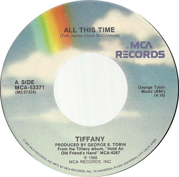 Tiffany : All This Time (7", Single, Pin)