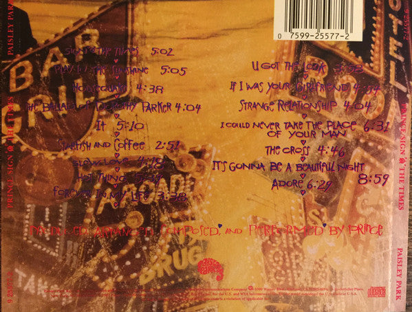 Prince : Sign "O" The Times (2xCD, Album, RE)