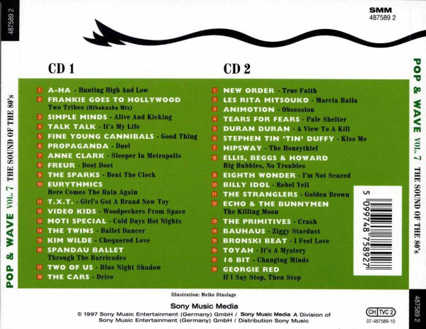 Various : Pop & Wave Vol. 7 - The Sound Of The 80's (2xCD, Comp)