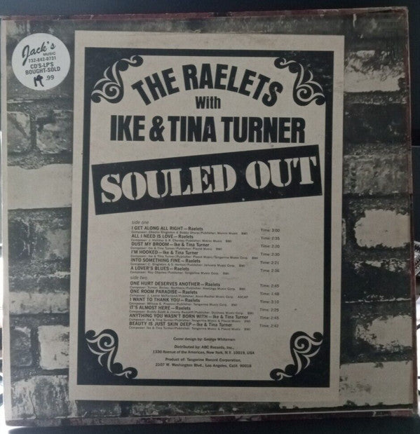 Raelets With Ike & Tina Turner : Souled Out (LP, Comp)