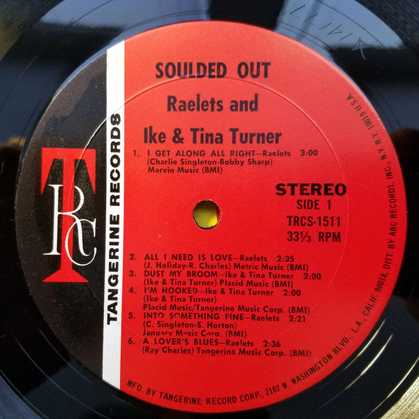 Raelets With Ike & Tina Turner : Souled Out (LP, Comp)