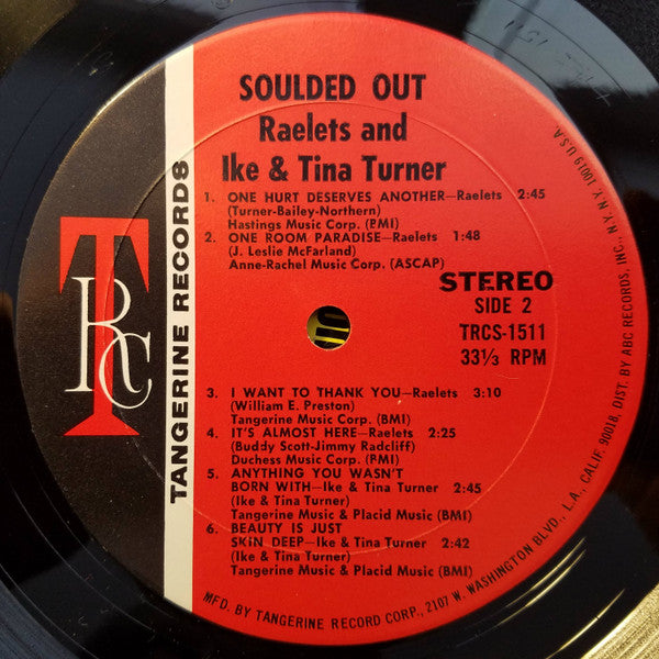 Raelets With Ike & Tina Turner : Souled Out (LP, Comp)