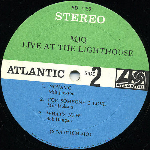 The Modern Jazz Quartet : Live At The Lighthouse (LP, Album, Mon)