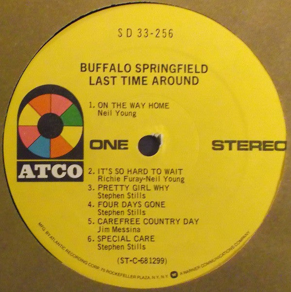 Buffalo Springfield : Last Time Around (LP, Album, RE, PR,)