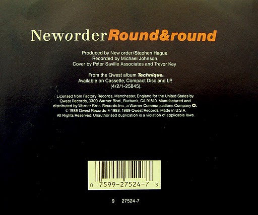 Neworder* : Round&round (7", Single, Spe)