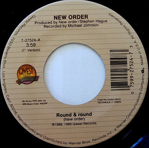 Neworder* : Round&round (7", Single, Spe)