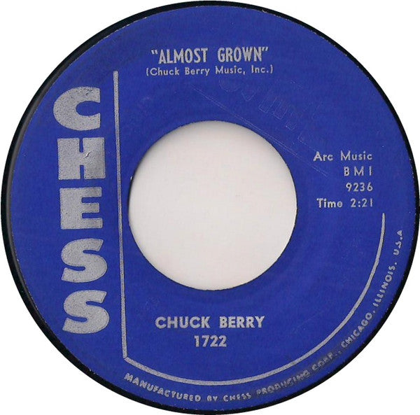 Chuck Berry : Little Queenie / Almost Grown (7", Single)