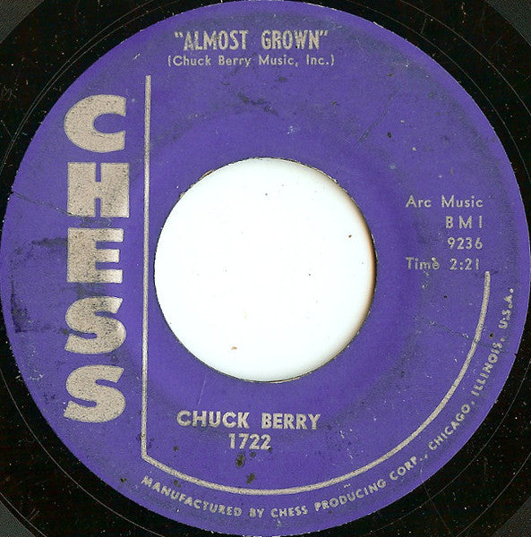 Chuck Berry : Little Queenie / Almost Grown (7", Single)