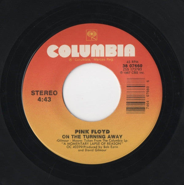 Pink Floyd : On The Turning Away (7", Single)