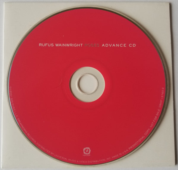 Rufus Wainwright : Poses (CD, Advance, Album, Promo)