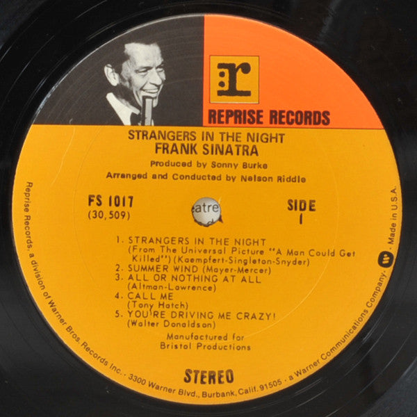 Frank Sinatra : Strangers In The Night (LP, Album, RE)