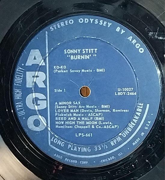 Sonny Stitt : Burnin' (LP, Album)
