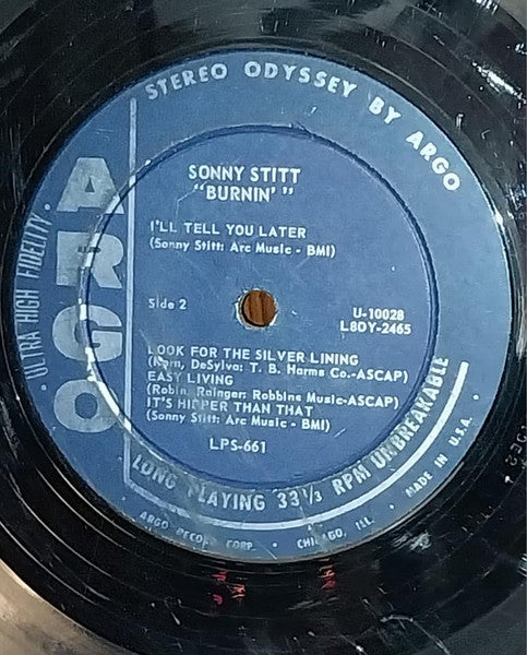 Sonny Stitt : Burnin' (LP, Album)