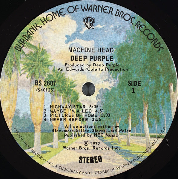 Deep Purple : Machine Head (LP, Album, RP, Ter)