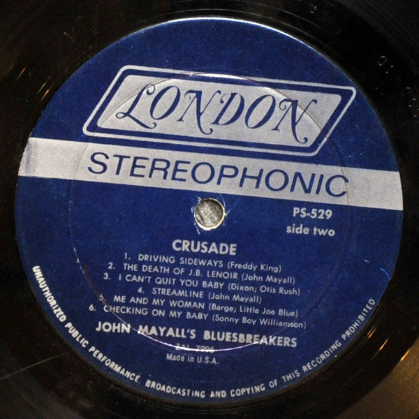 John Mayall's Blues Breakers* : Crusade (LP, Album, Mon)