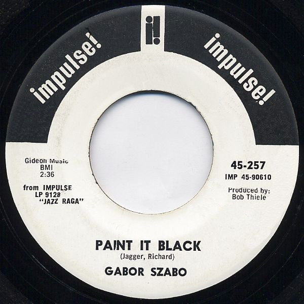 Gabor Szabo :  Paint It Black / Sophisticated Wheels (7")