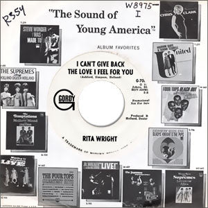 Rita Wright : I Can't Give  Back The Love I Feel For You (7", Promo)