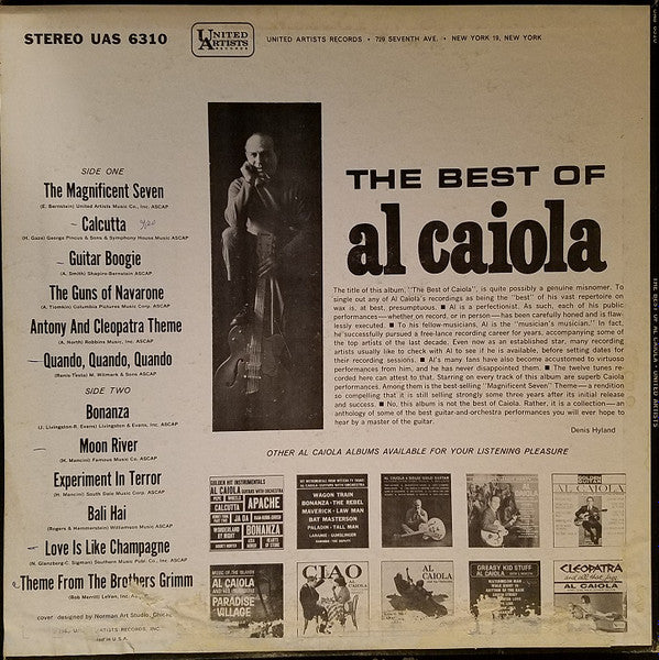 Al Caiola : The Best Of Al Caiola (LP, Comp)