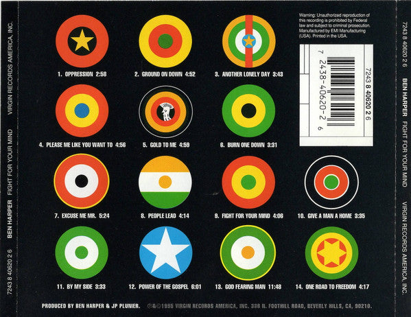 Ben Harper : Fight For Your Mind (CD, Album)